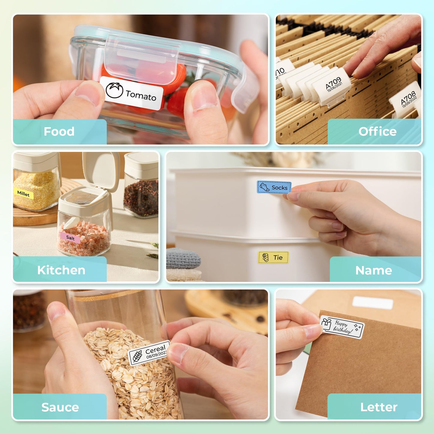 Nelko P21 Bluetooth Label Maker With Tape Wireless Printer