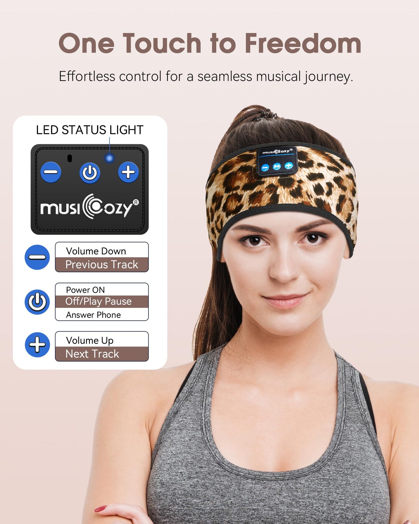 Sleep Headphones Headband Bluetooth 5.4 Wireless Earphones