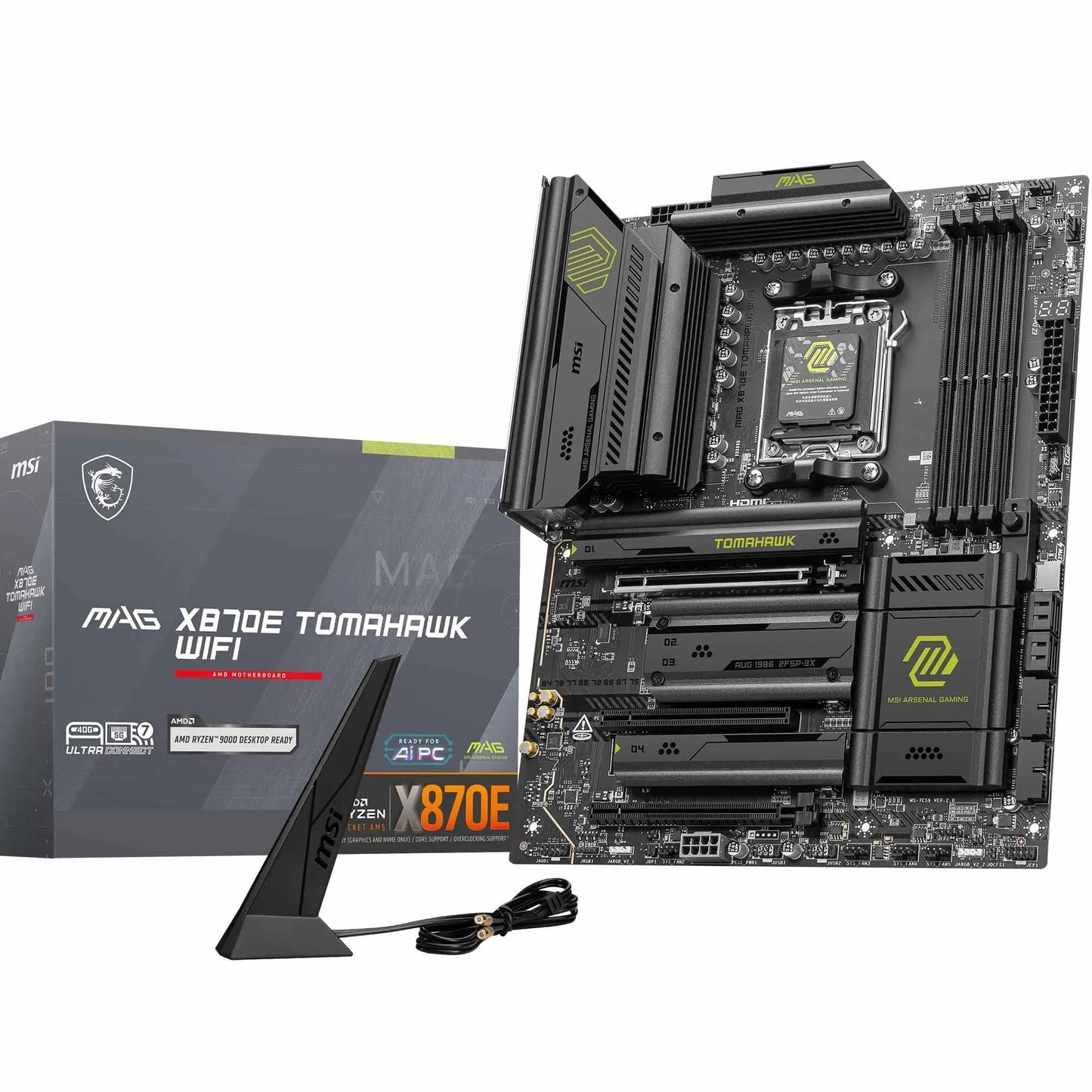 MSI MAG X870 Tomahawk WiFi Gaming Motherboard for AMD Ryzen