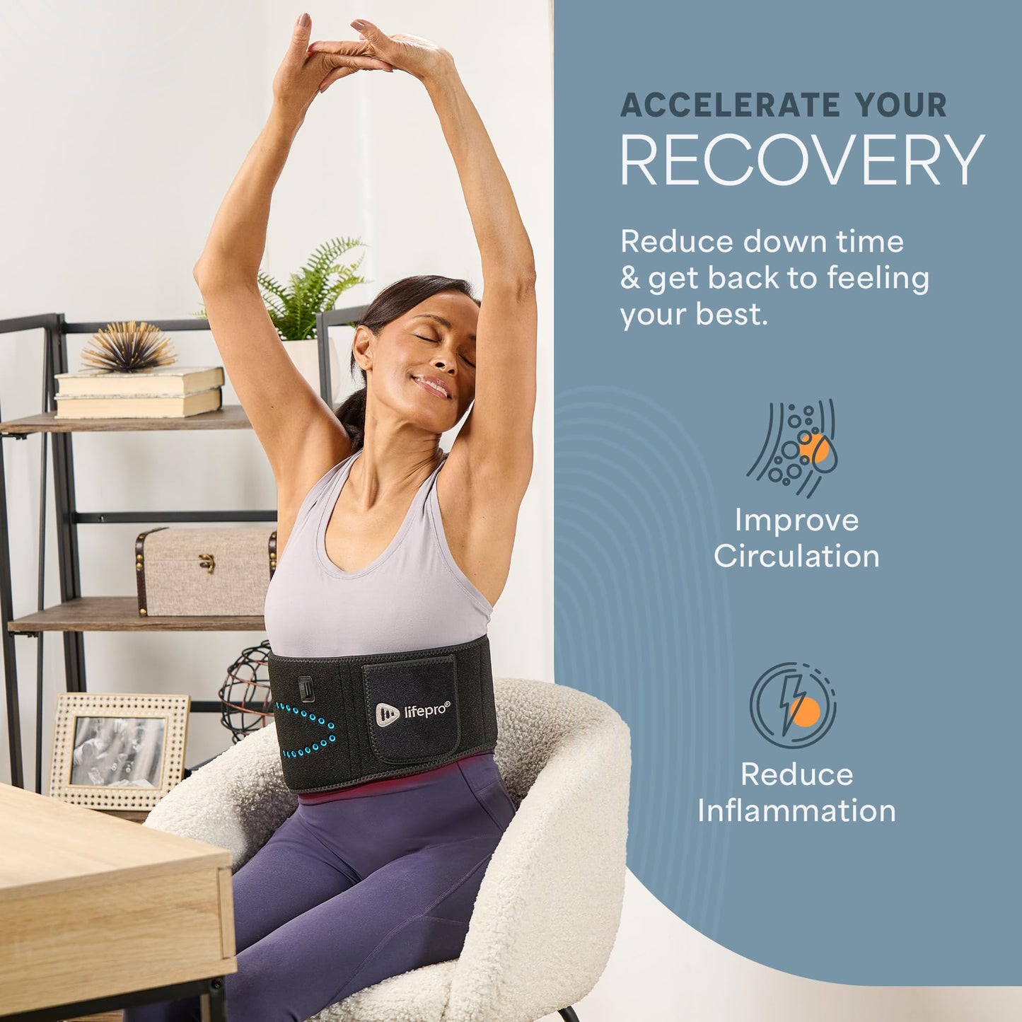 Lifepro Red Light Therapy Belt for Muscle Relaxation