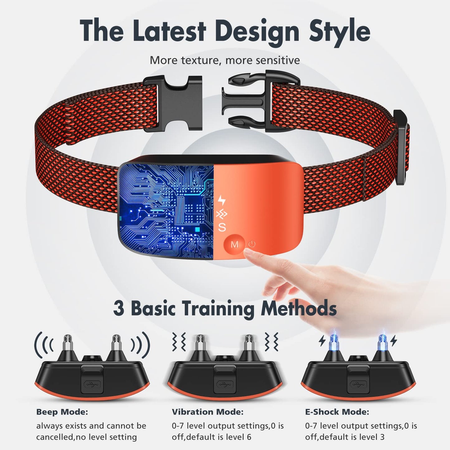 Rechargeable Anti Barking Collar for Dogs with Adjustable Sensitivity