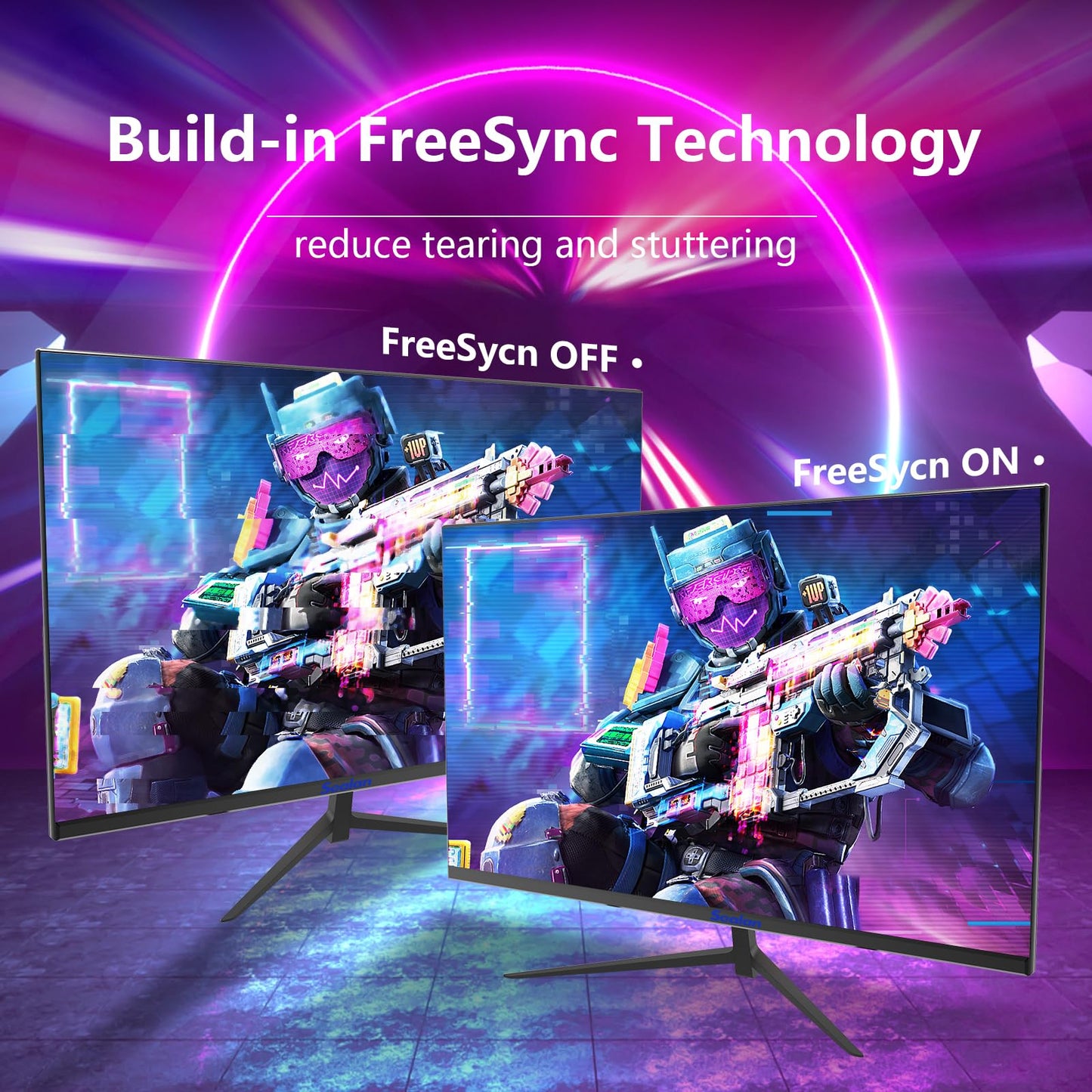 27 Inch IPS Gaming Monitor 100Hz Frameless 1080P HDMI