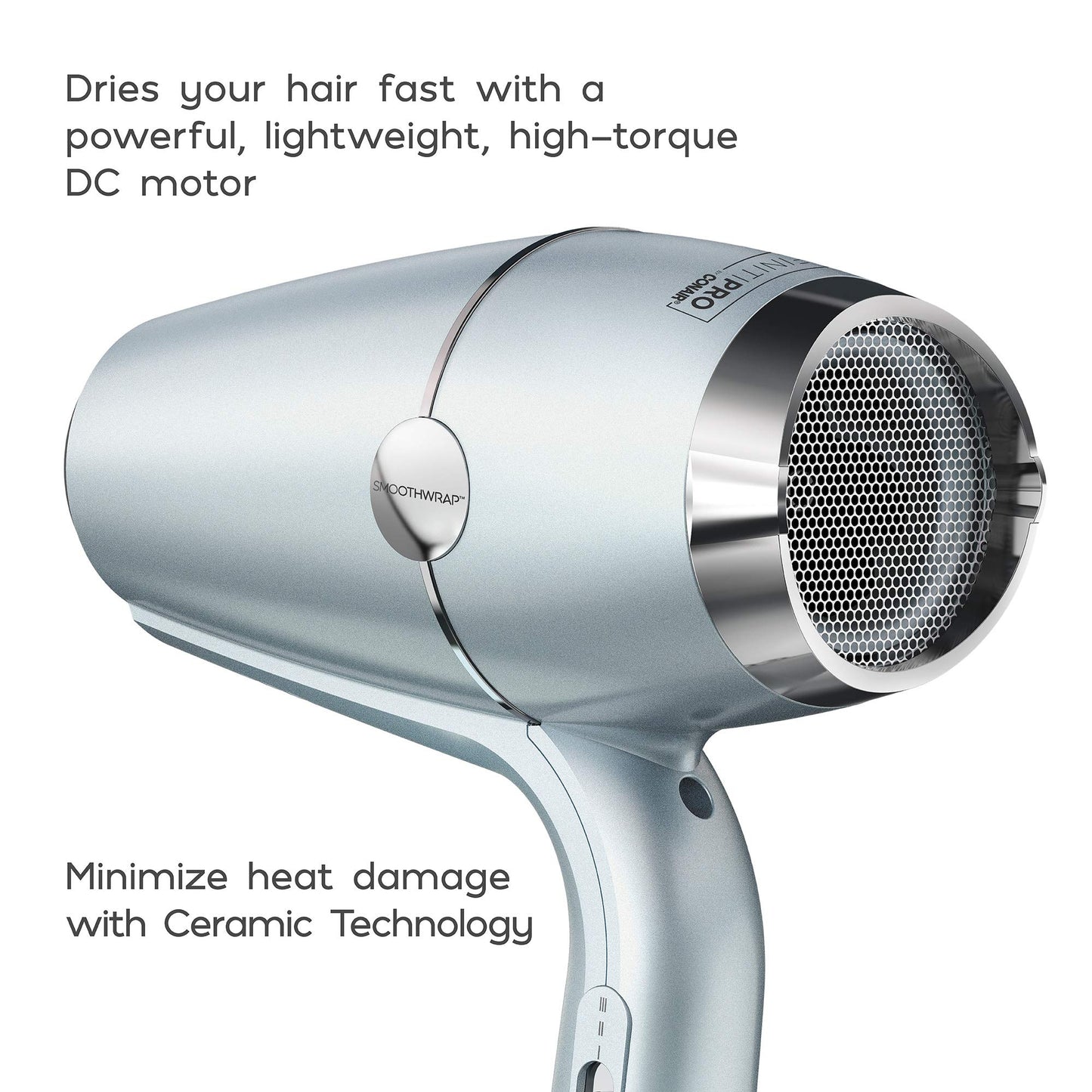 InfinitiPro SmoothWrap Hair Dryer for Frizz-Free Volume