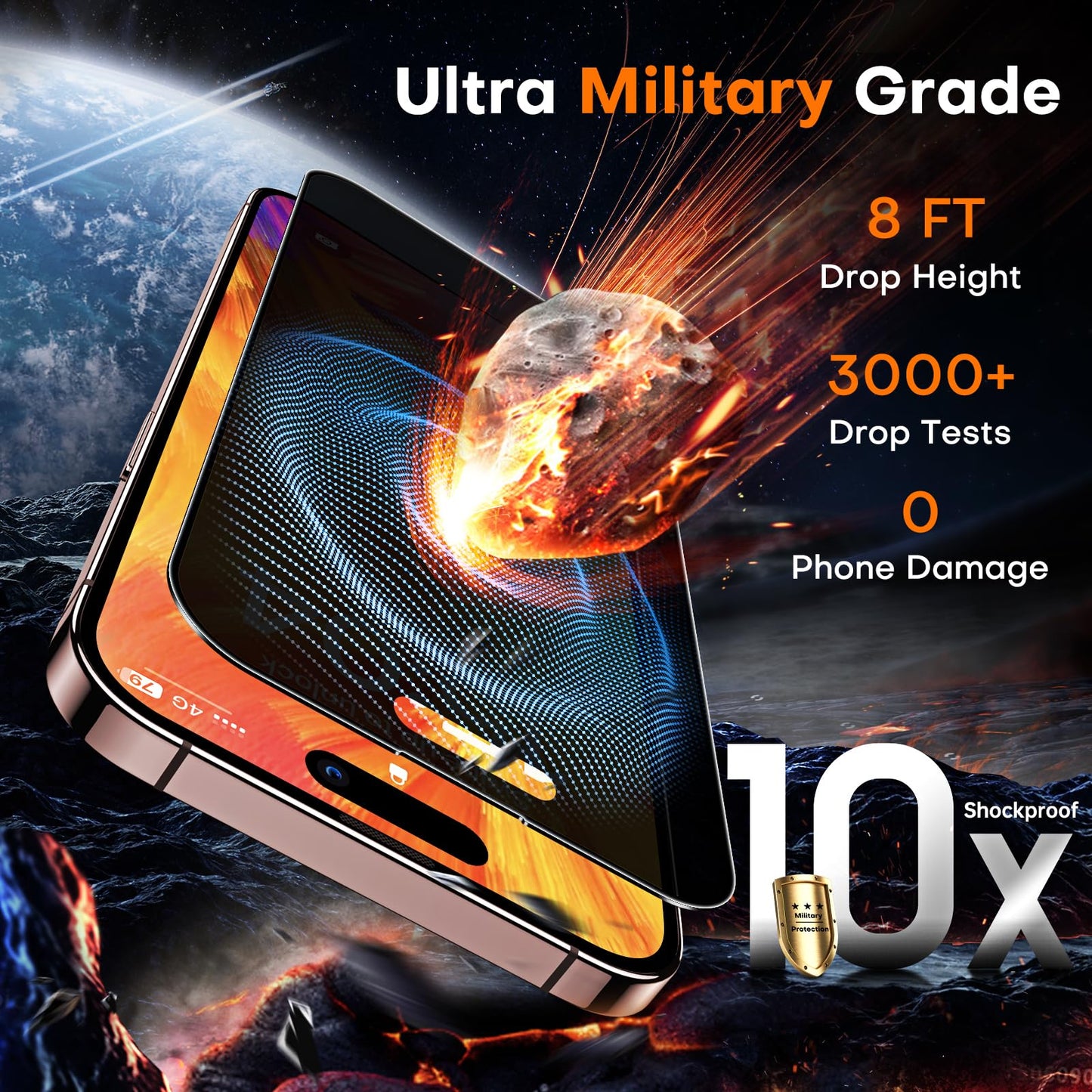 TOCOL iPhone 17 Pro Max Screen Protector 6.9 Inch Glass