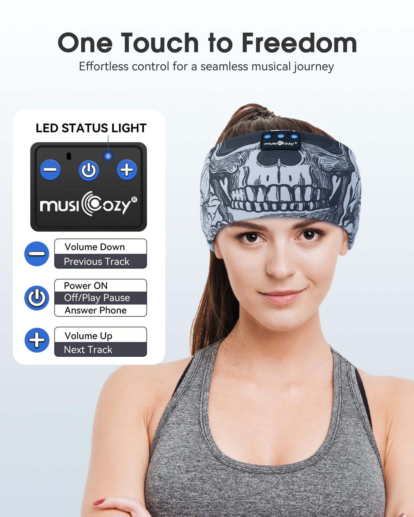 Sleep Headphones Headband Bluetooth 5.4 Wireless Earphones