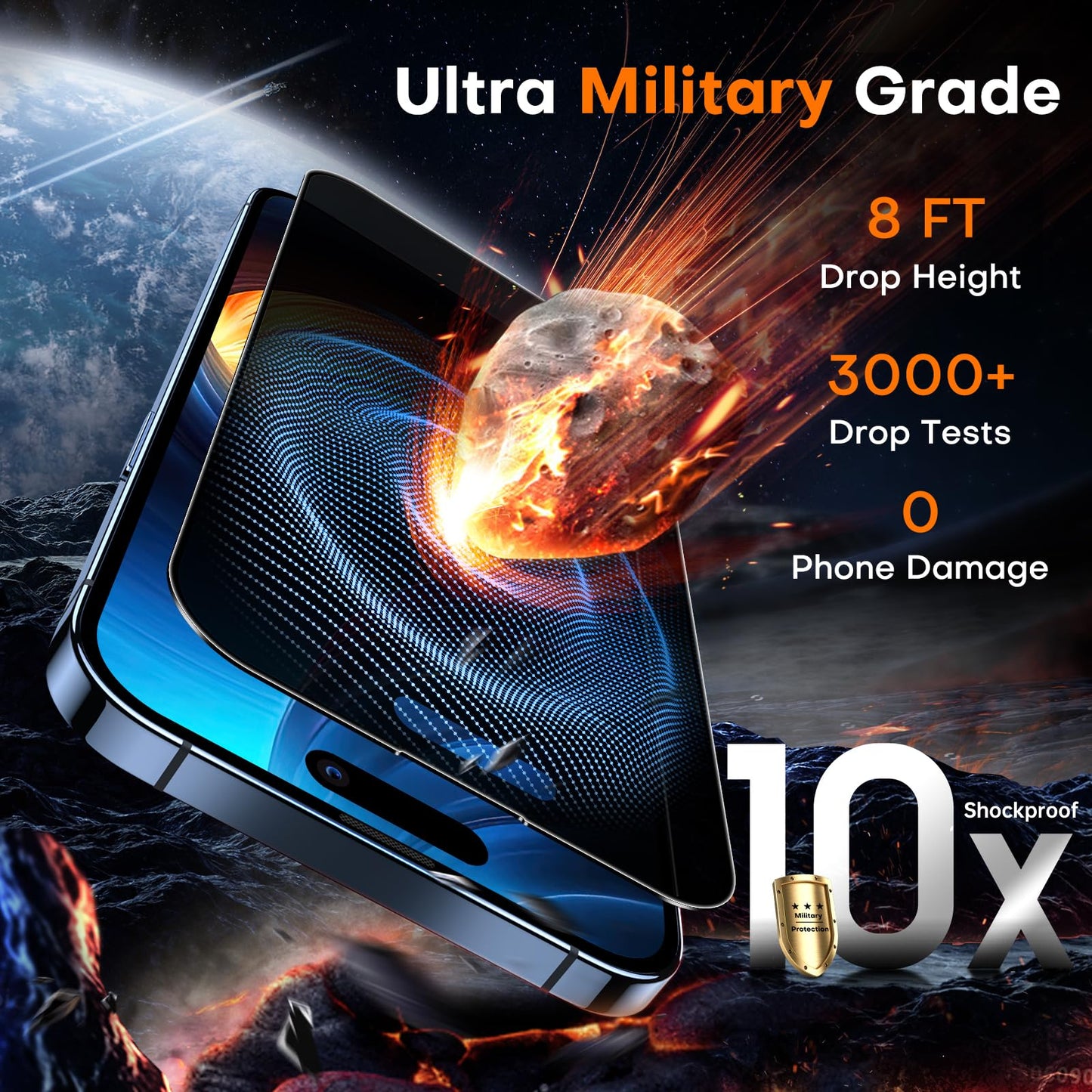 TOCOL iPhone 17 Pro Max Screen Protector 6.9 Inch Glass