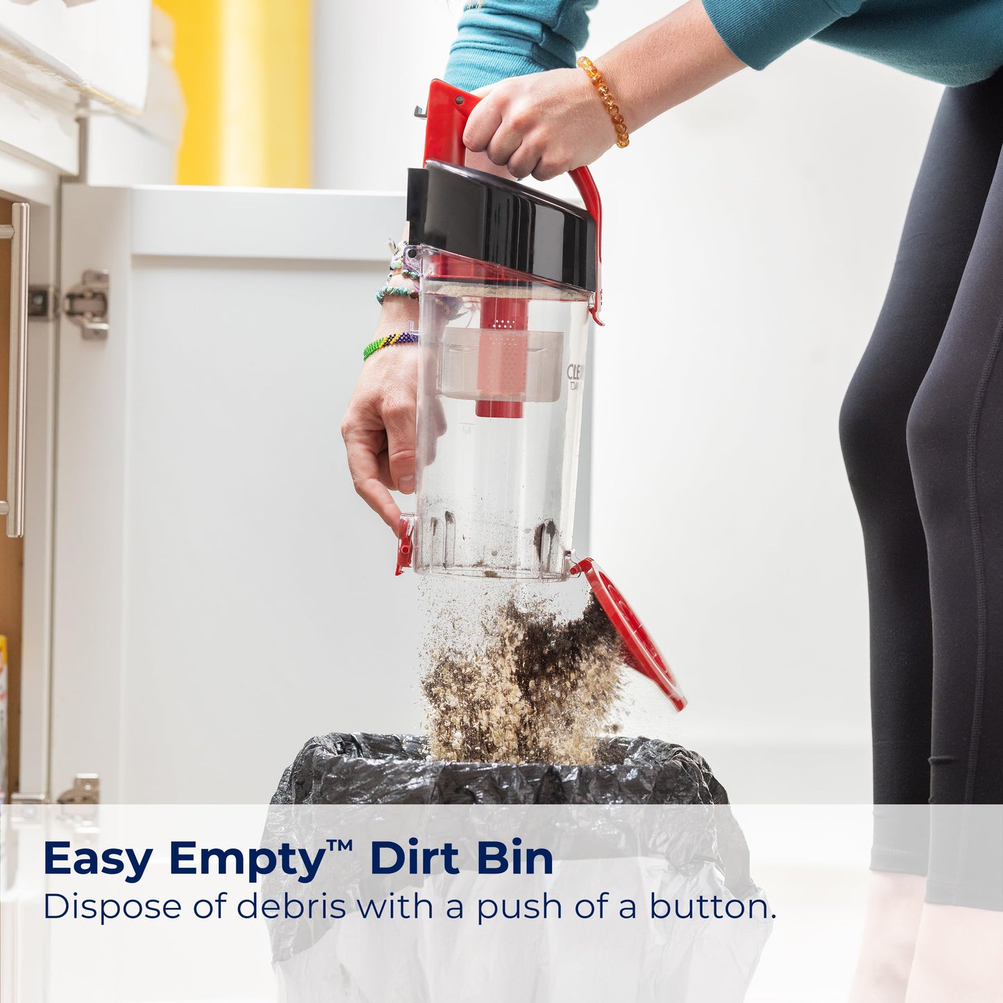 Bissell CleanView Compact Turbo Upright Vacuum with Quick Release Wand, Full Size Power, Compact Size for Apartments & Dorms, 3437F