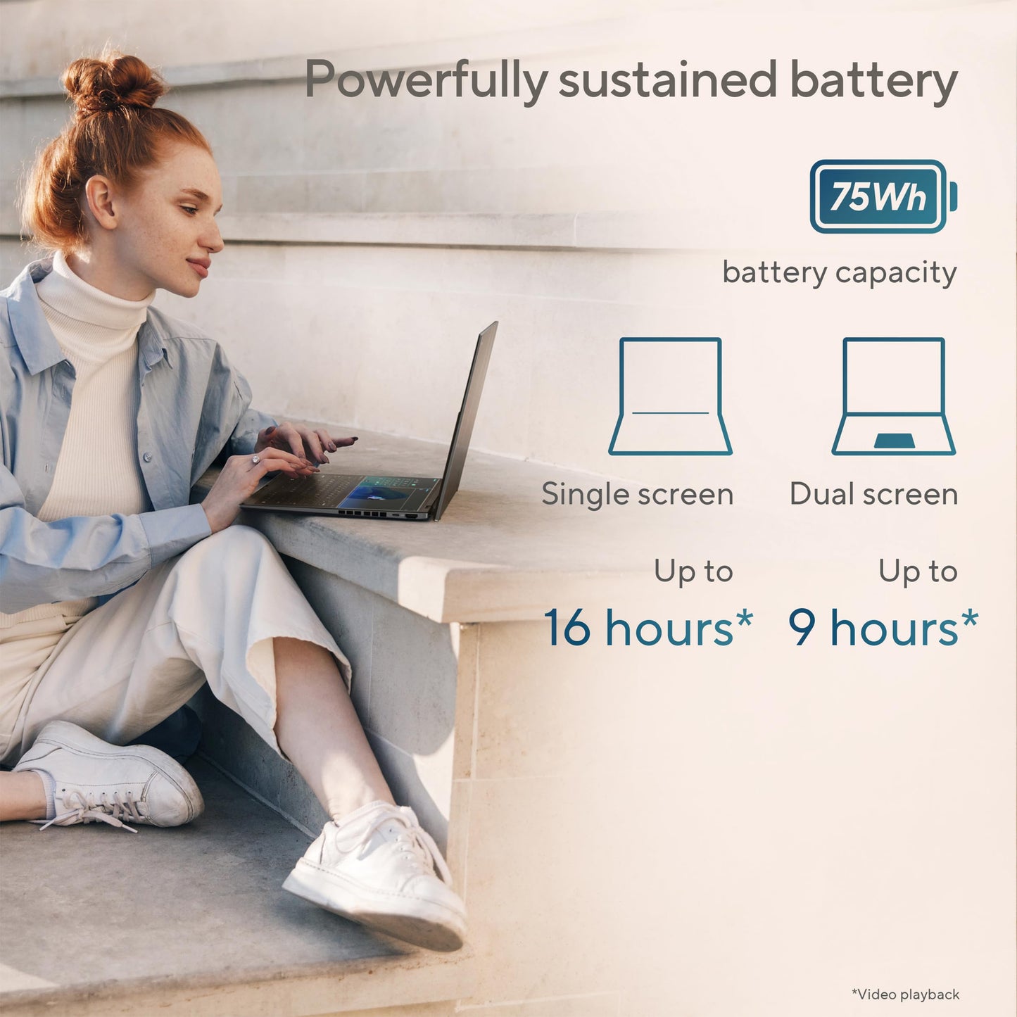 ASUS Zenbook Duo Laptop with Dual 14 Inch OLED Display