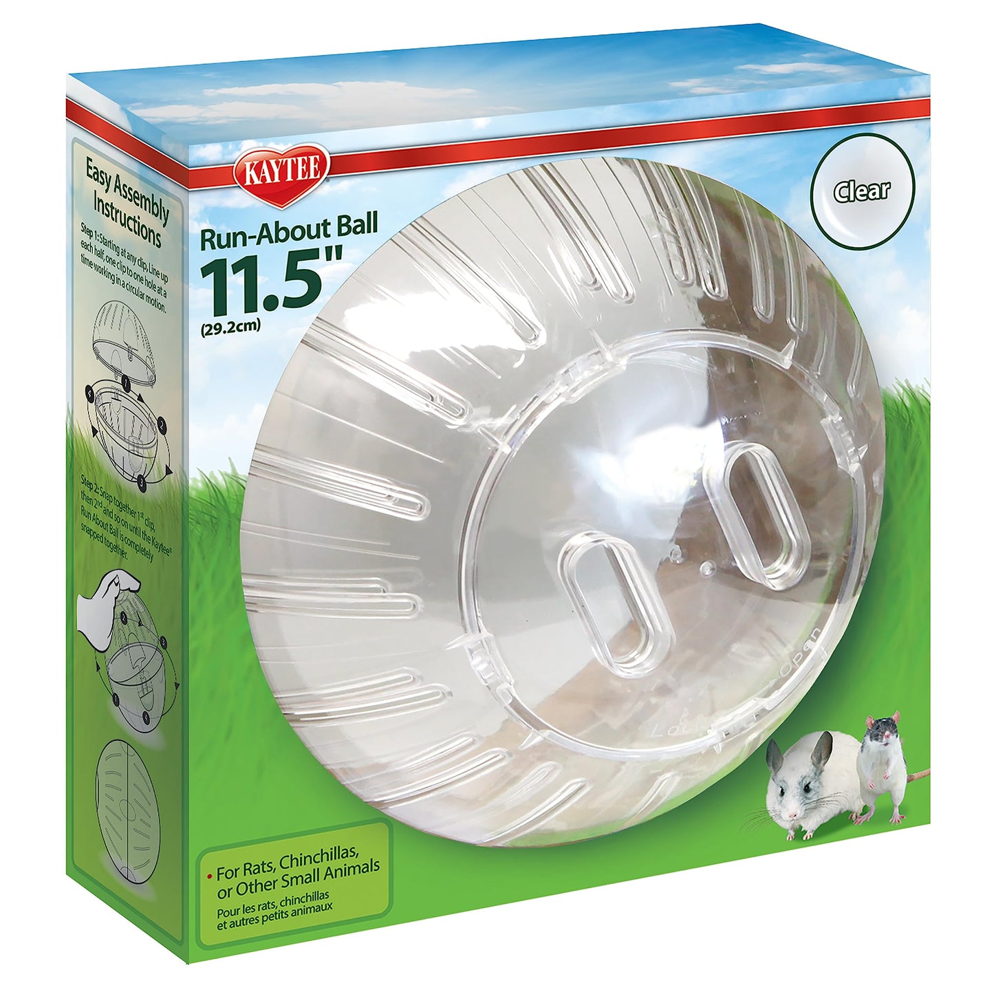 Kaytee 5 Inch Clear Exercise Ball for Dwarf Hamsters
