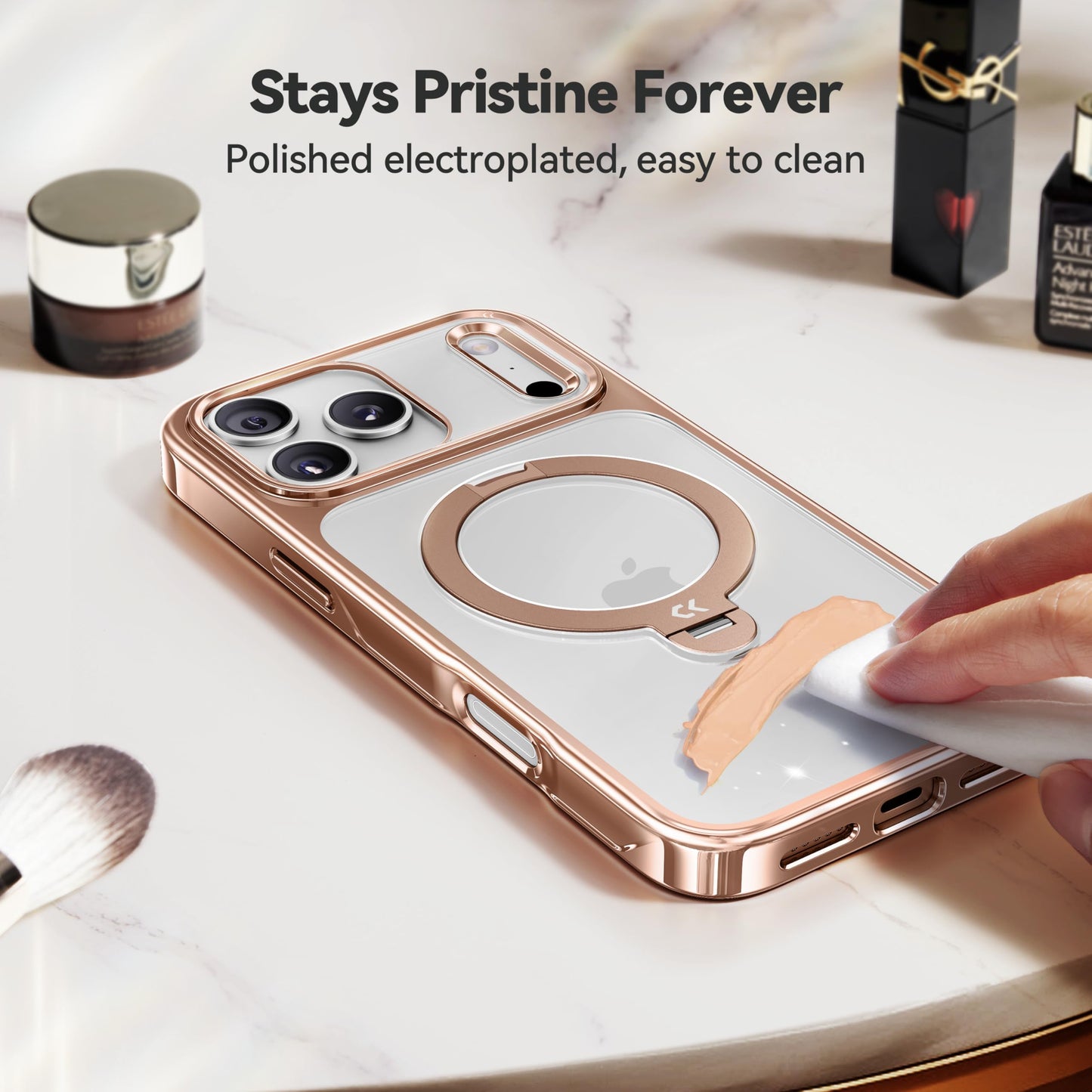 Casekoo Cosmic Orange iPhone 17 Pro Max Case With Stand