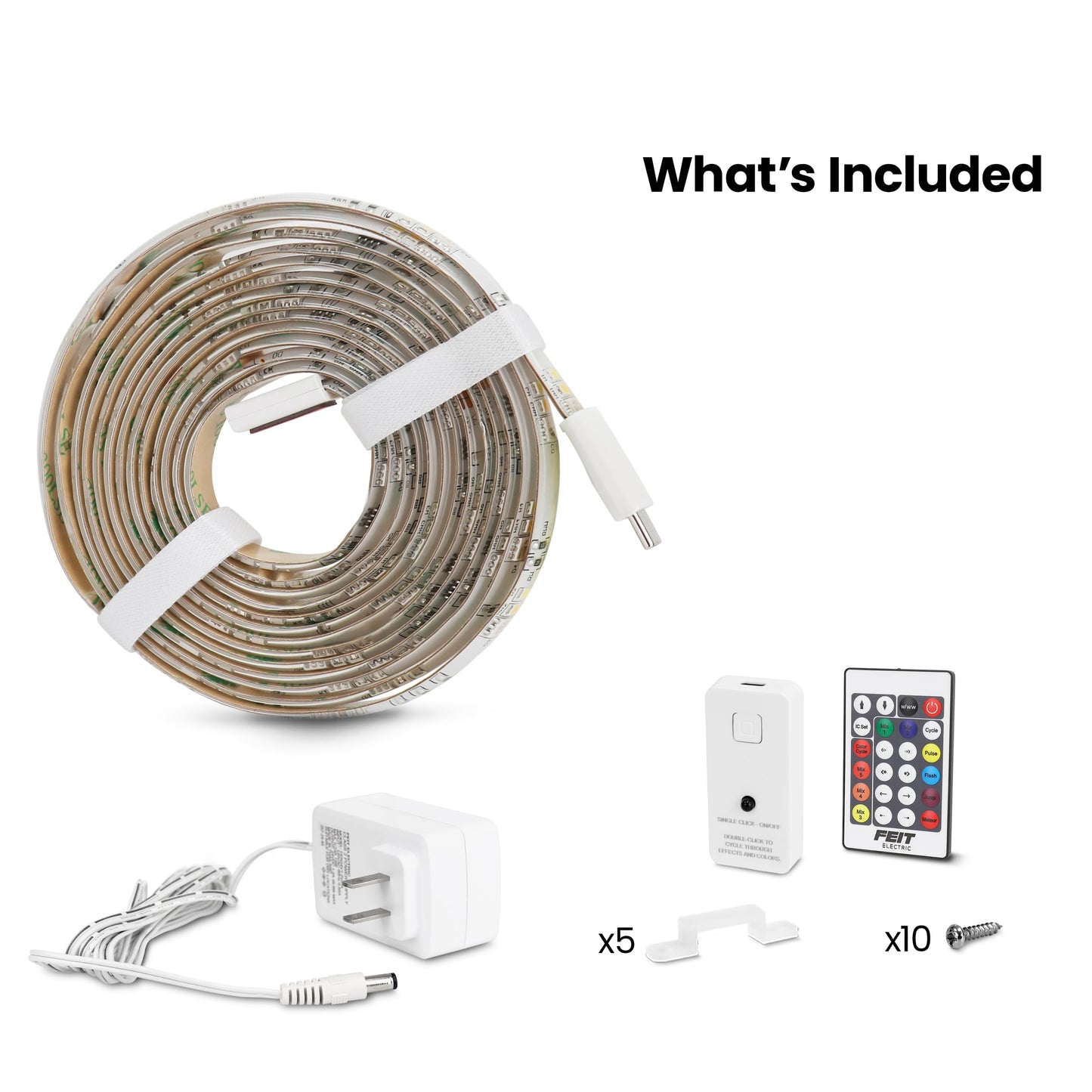 Dimmable RGB Color LED Tape Light For Indoor Ambiance