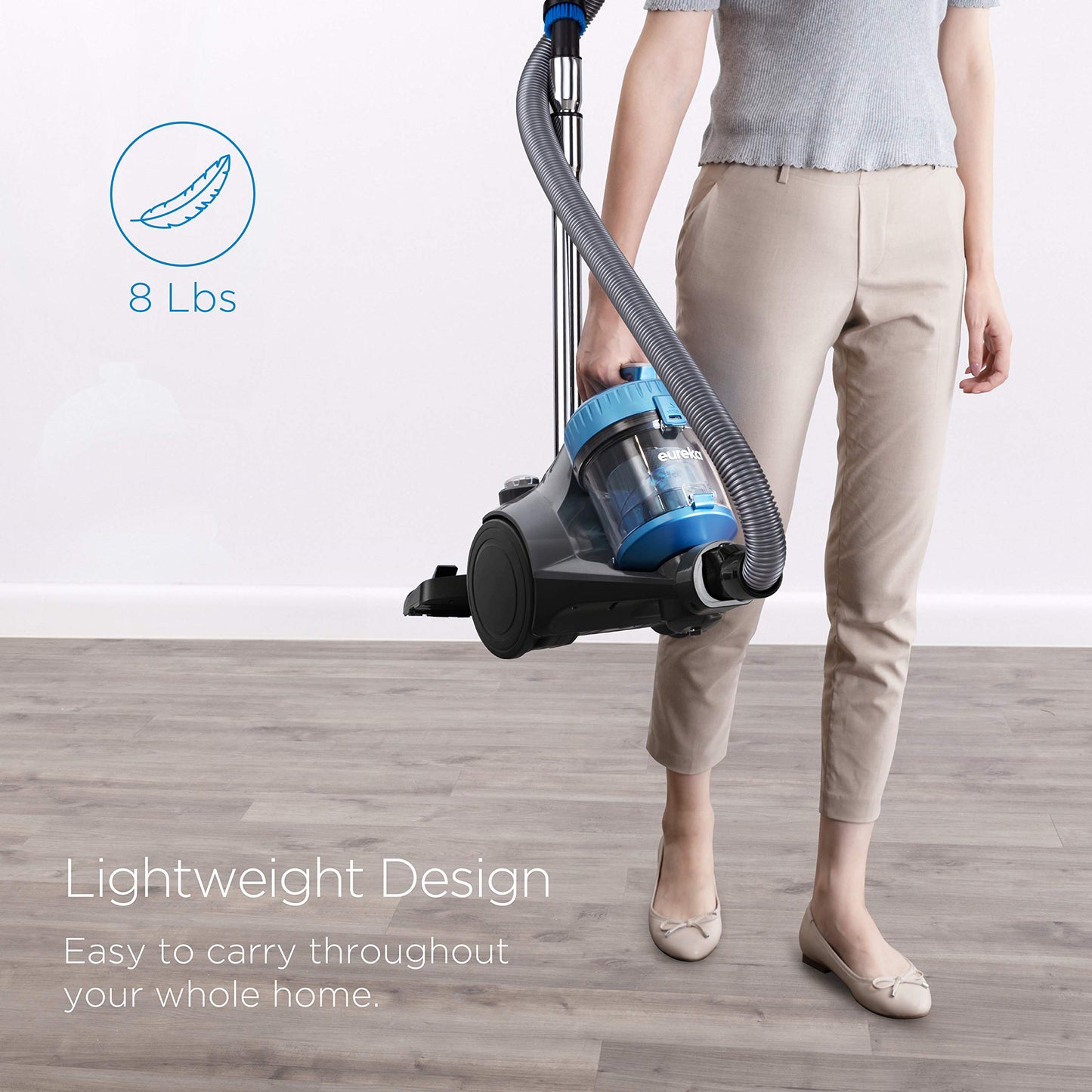 Eureka WhirlWind Bagless Canister Vacuum 2.5L Lightweight
