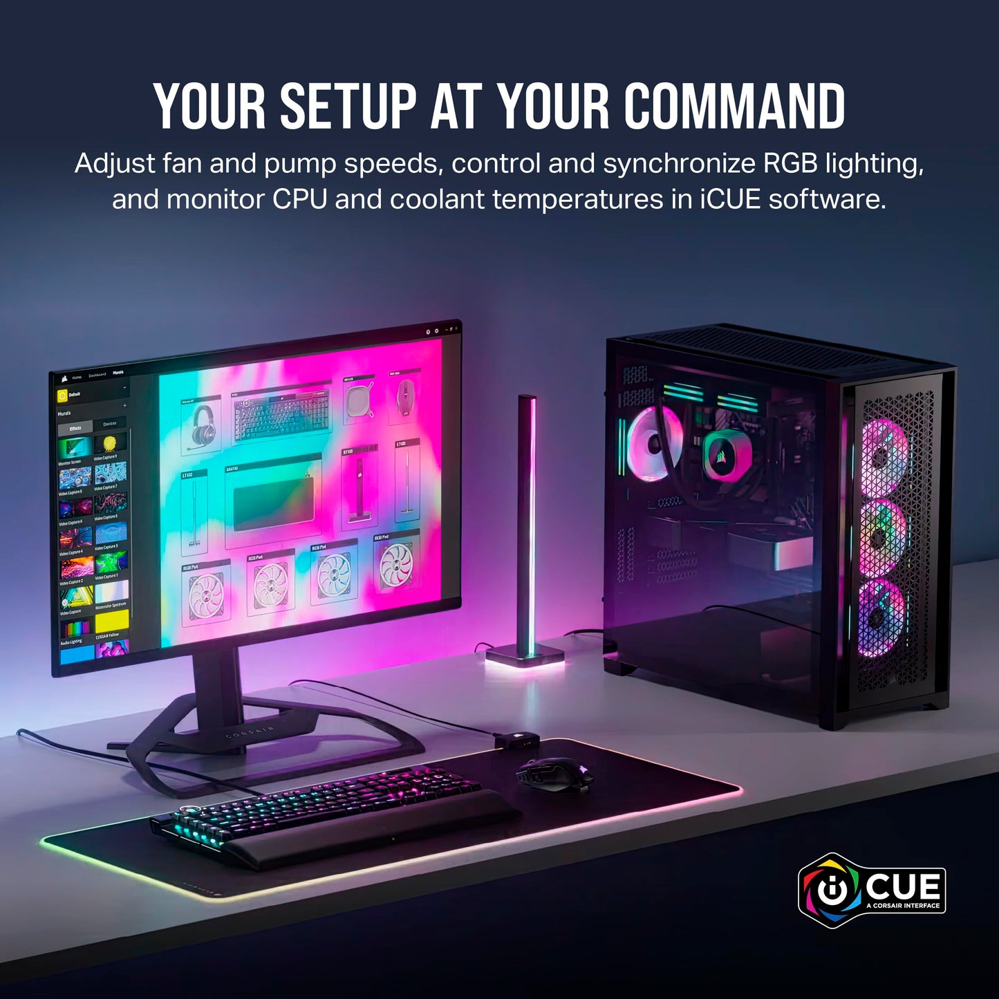Corsair iCUE LINK QX120 RGB Fan Kit with Magnetic Dome Design