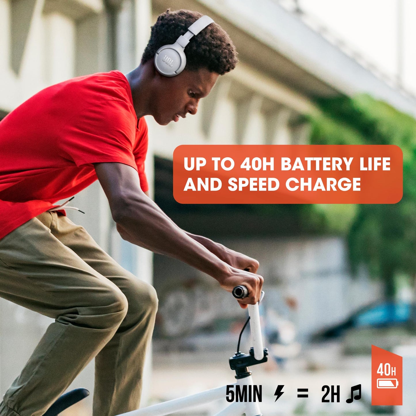 JBL Tune 510BT Bluetooth Headphones 40 Hour Battery Life
