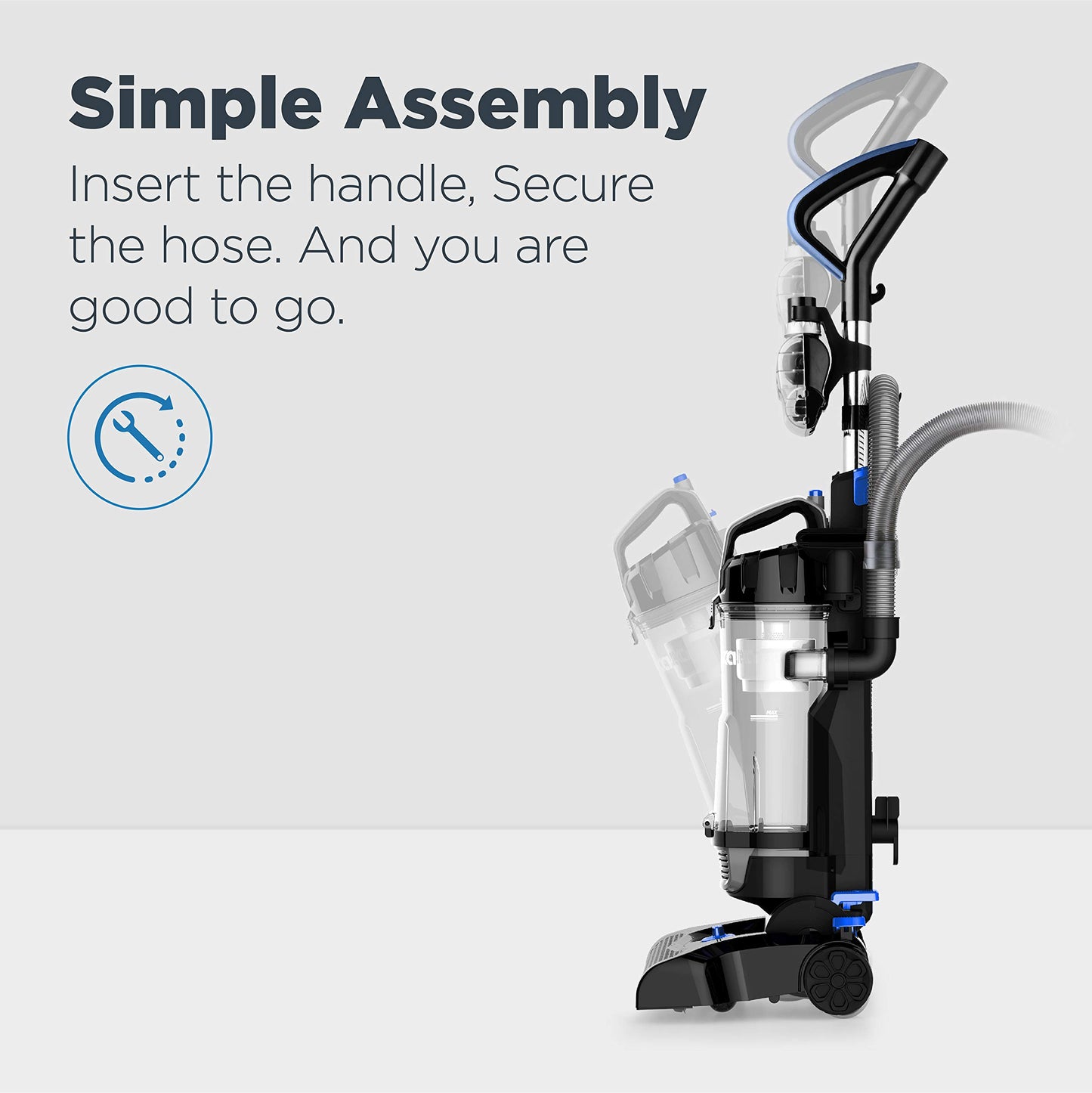 Eureka PowerSpeed Upright Vacuum for Carpet and Hard Floor