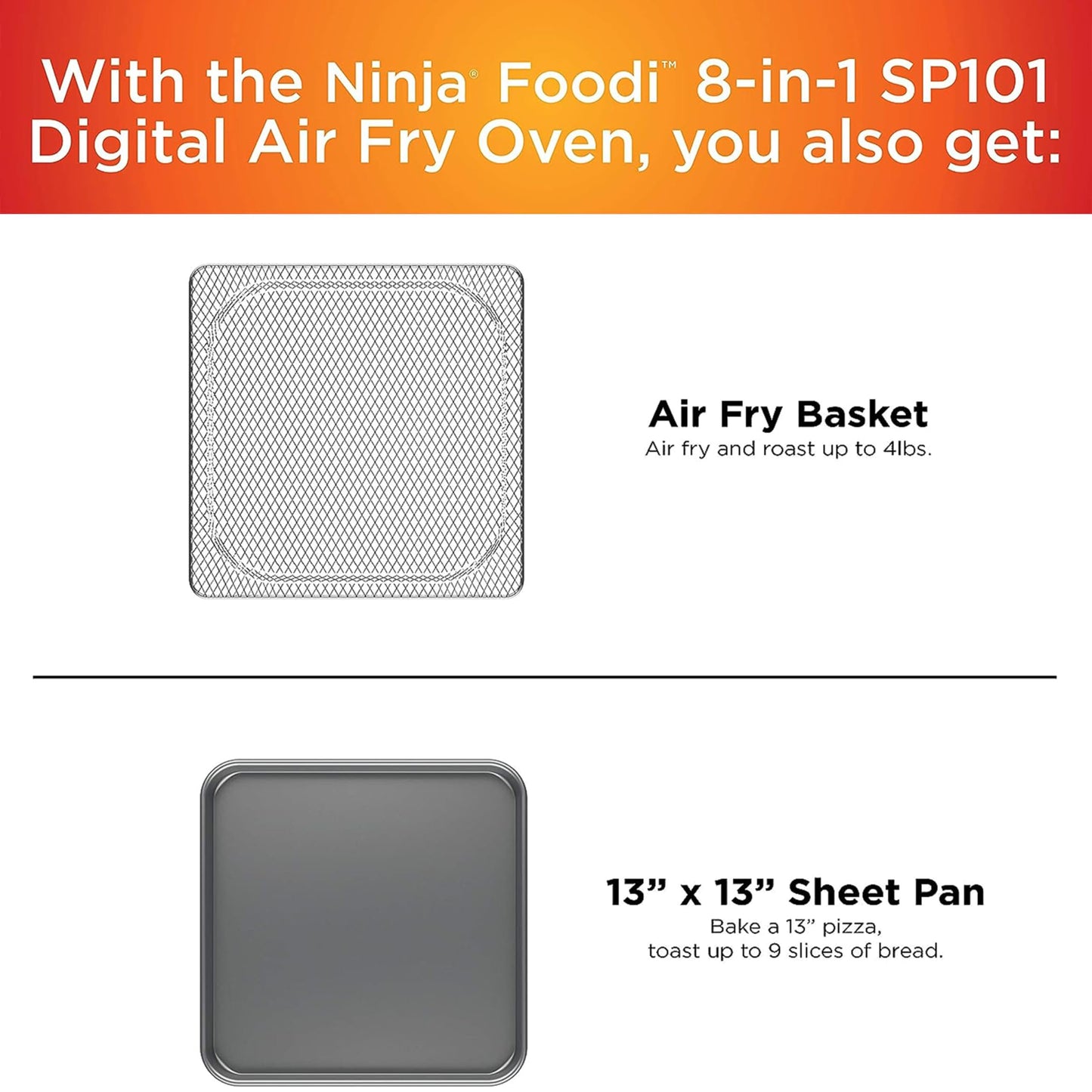 Ninja Flip Toaster Oven and Air Fryer Space Saving Design