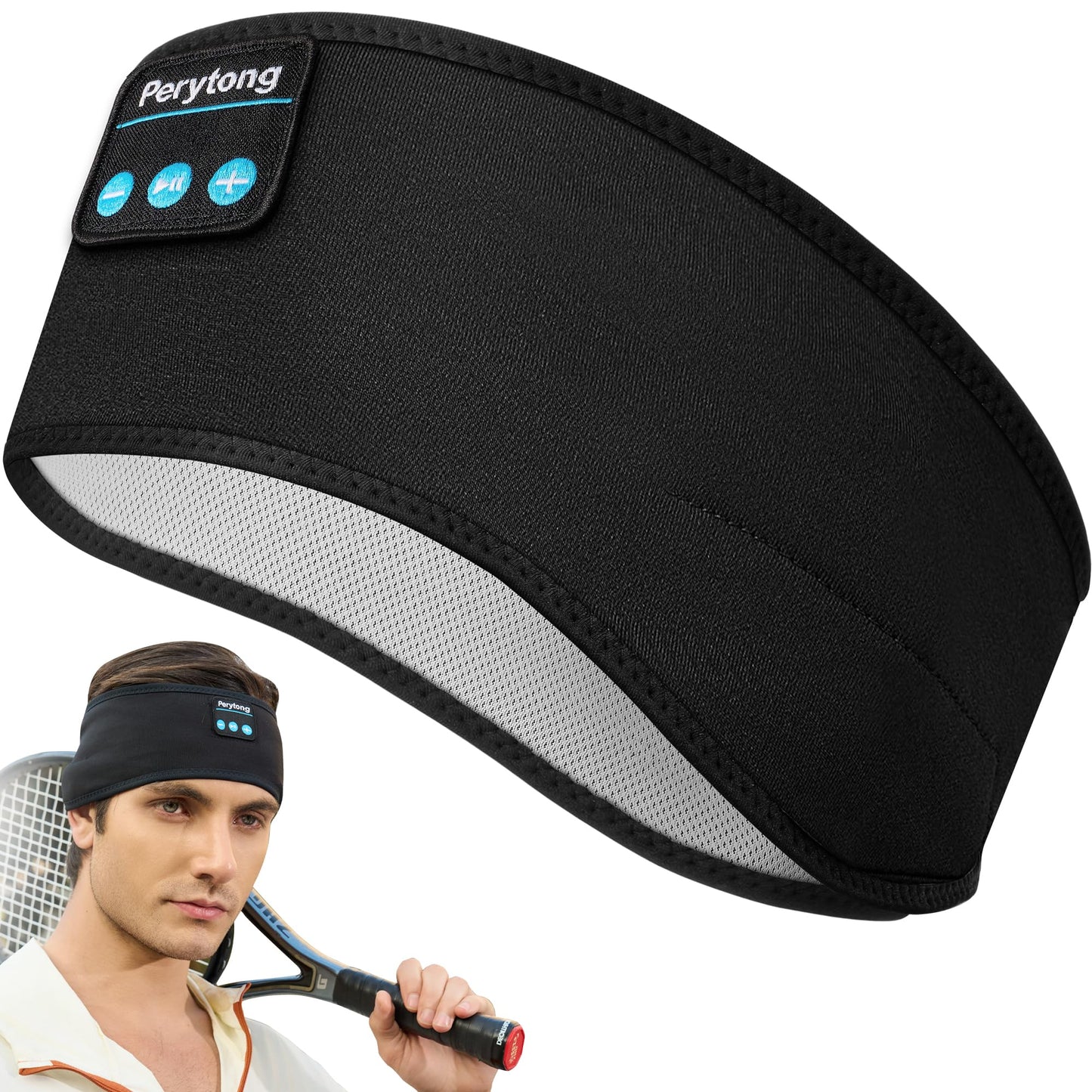 Perytong Sleep Headphones Wireless Bluetooth Headband
