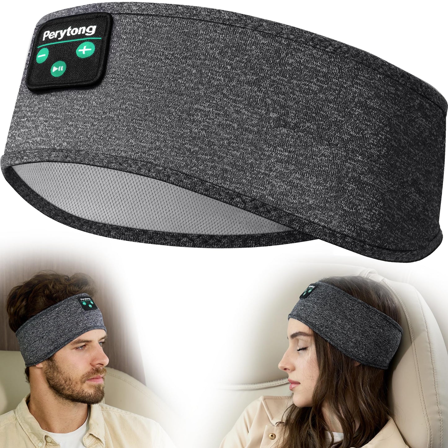 Perytong Sleep Headphones Wireless Bluetooth Headband