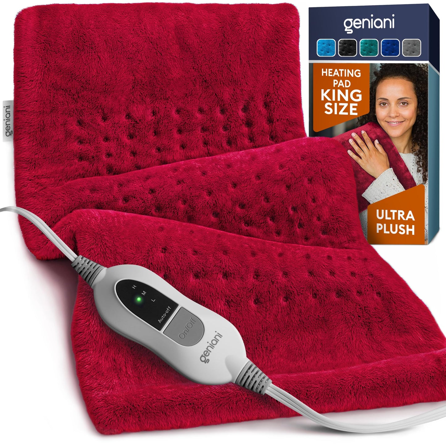 Geniani Large Electric Heating Pad for Pain Relief