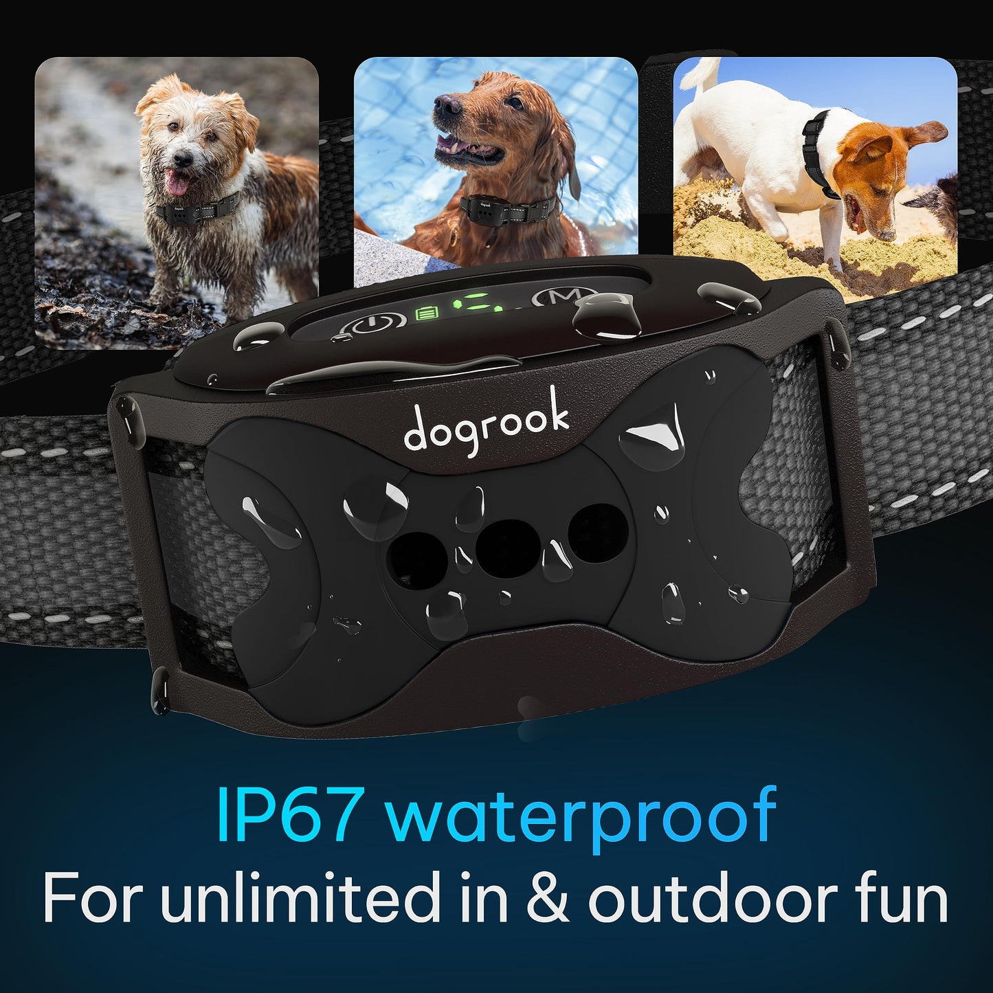 Rechargeable Dog Bark Collar with Beep and Vibration