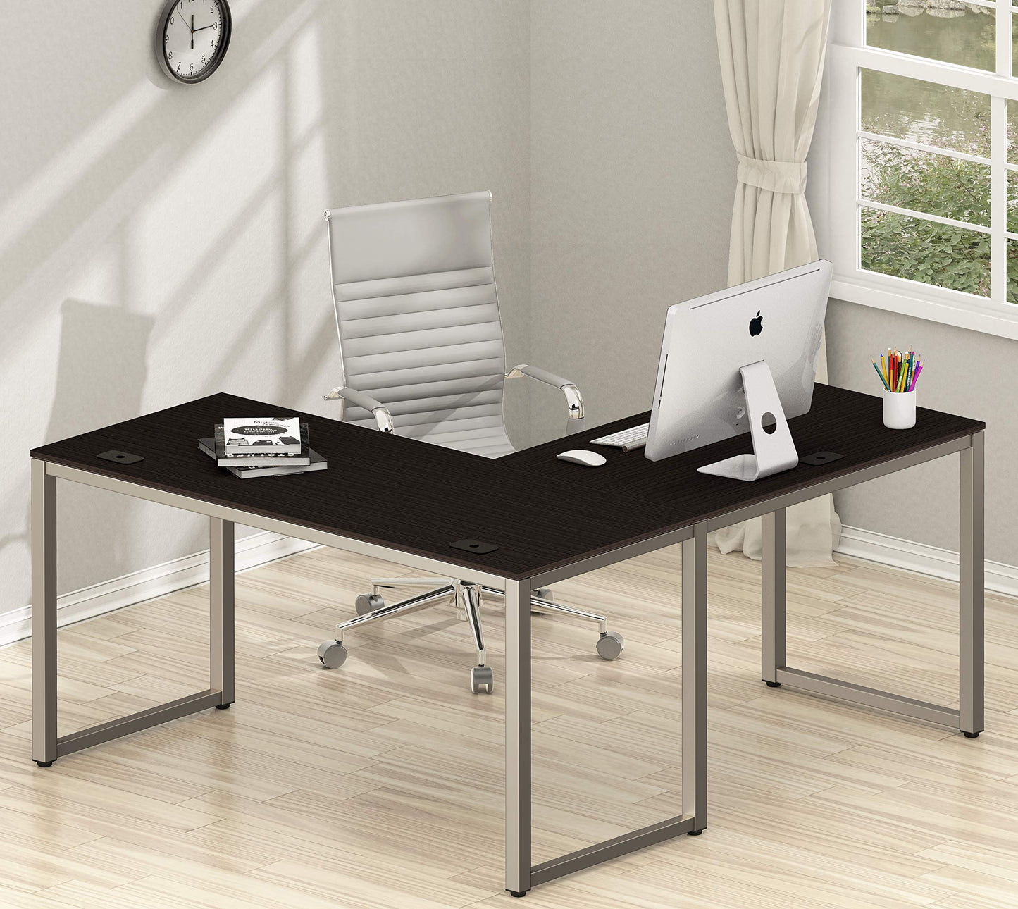 Commercial-Grade L-Shape Corner Desk for Efficient Workspaces