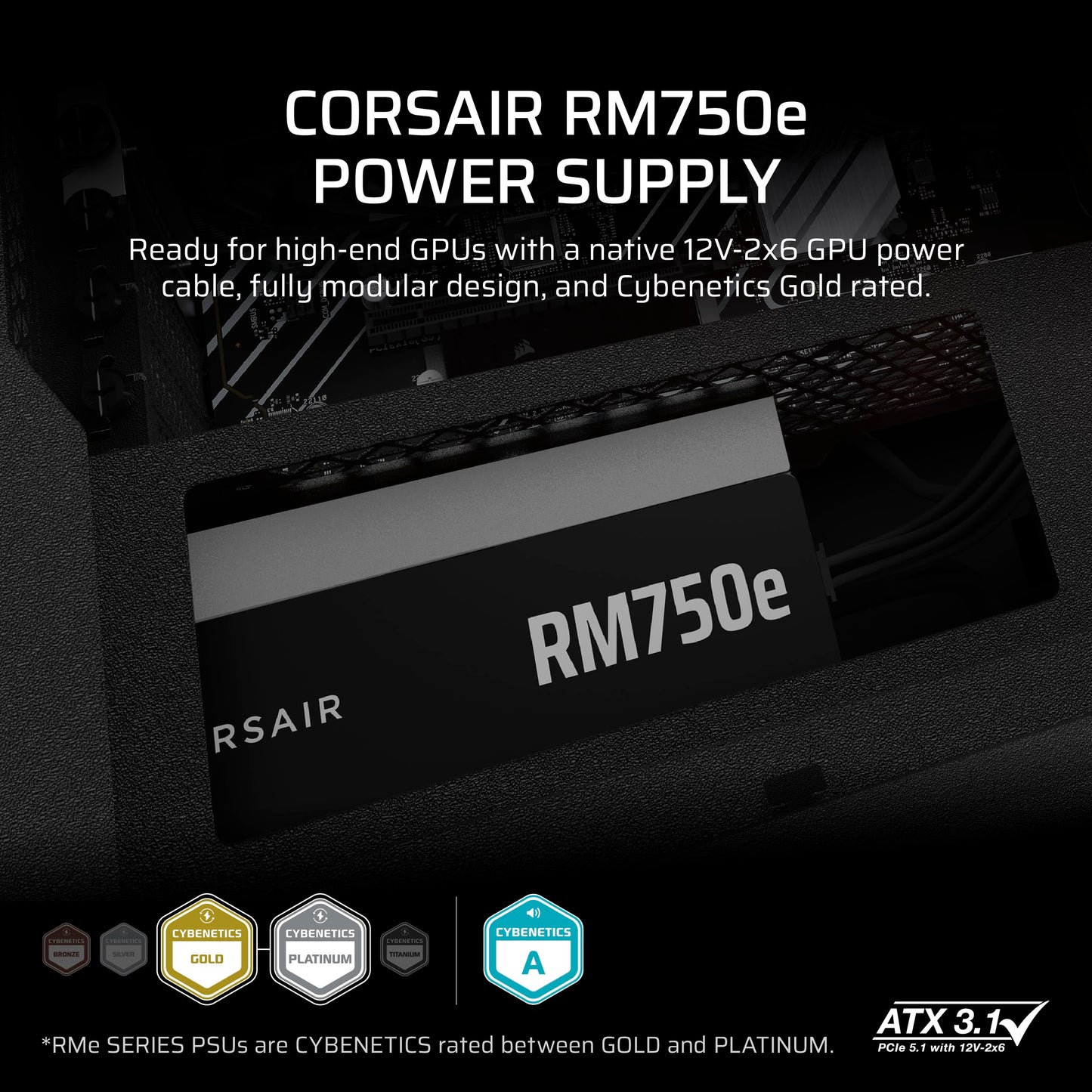 Corsair RM650e Fully Modular Low Noise Power Supply