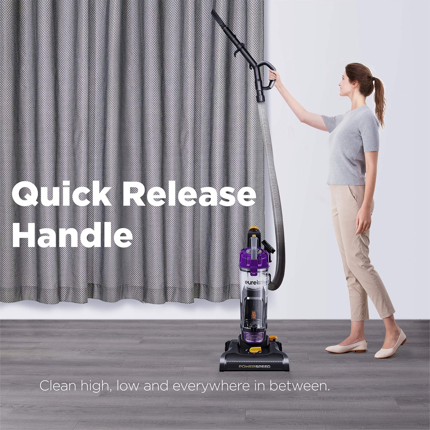 Eureka PowerSpeed Upright Vacuum for Carpet and Hard Floor