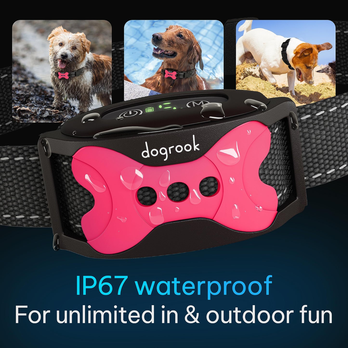 Rechargeable Dog Bark Collar with Beep and Vibration