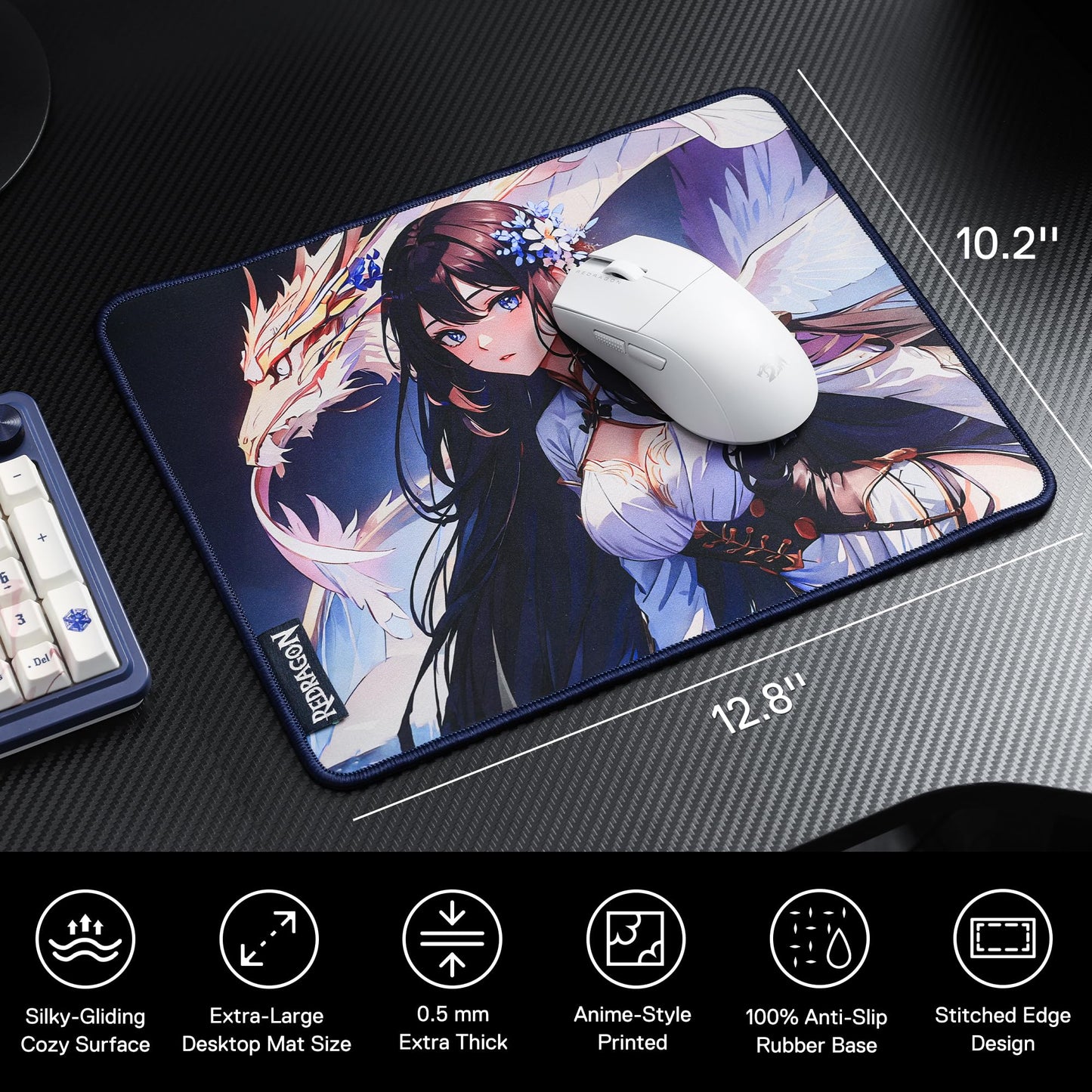 Redragon Anime Gaming Mouse Pad With Smooth Surface