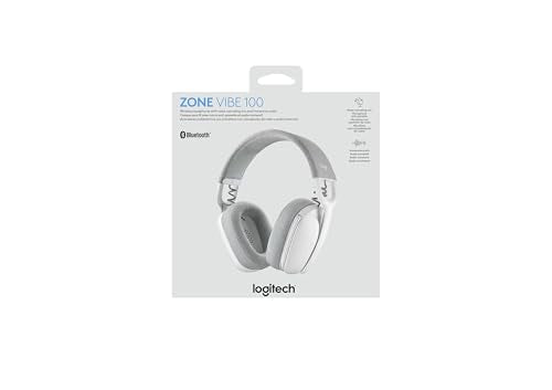 Logitech Zone Vibe 100 Wireless Headphones with Noise Canceling Microphone