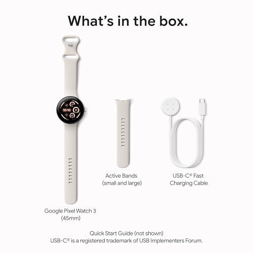 Google Pixel Watch 3 Android Smartwatch With Heart Tracking