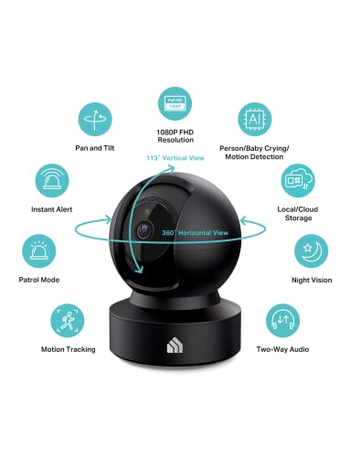 Kasa Indoor Pan Tilt Smart Security Camera 1080p HD