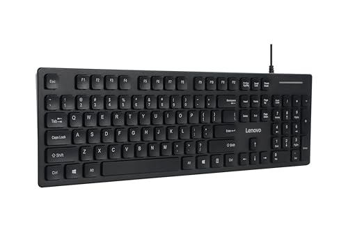 Lenovo 300 USB Keyboard Ergonomic Design for Comfortable Typing