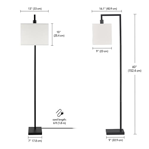 Modern 58 Inch Floor Lamp with Geometric Design