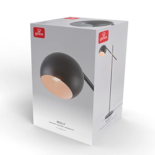 Molly Floor Lamp with Matte Black Finish and Slim Profile