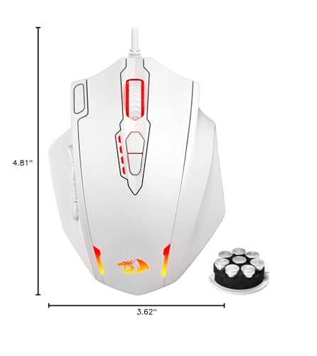Redragon M908 RGB Gaming Mouse with 12 Programmable Buttons