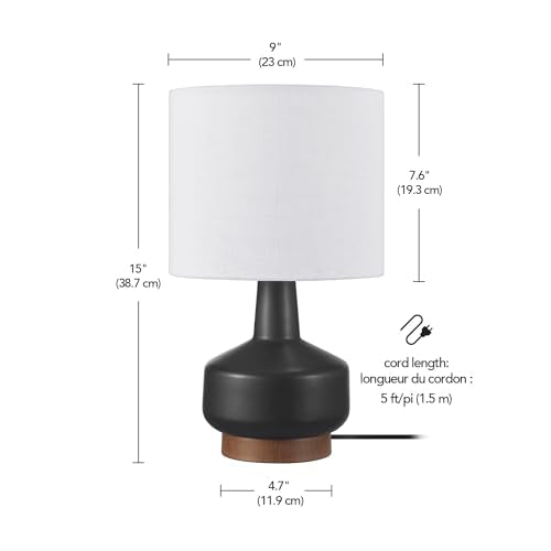 Maya 21 Inch Clear Glass Fillable Table Lamp