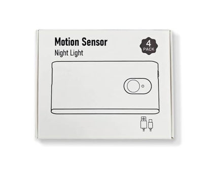 Willed Indoor Stair Lights 4 Pack Rechargeable Night Light