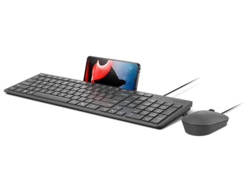 Lenovo 300 USB Keyboard Ergonomic Design for Comfortable Typing