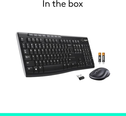 Logitech MK270 Wireless Keyboard and Mouse Combo for Easy Computing