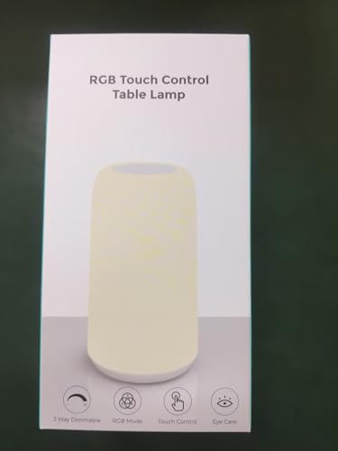 Touch Bedside Table Lamp Rgb 3 Way Dimmable Nightstand