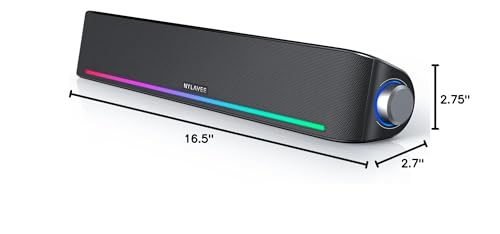 Hi-Fi Bluetooth Computer Speakers with Dynamic Lighting