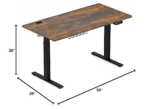 Height Adjustable Standing Desk with Memory Preset Feature