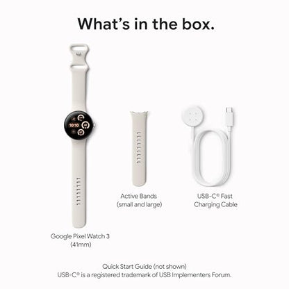 Google Pixel Watch 3 Android Smartwatch With Heart Tracking
