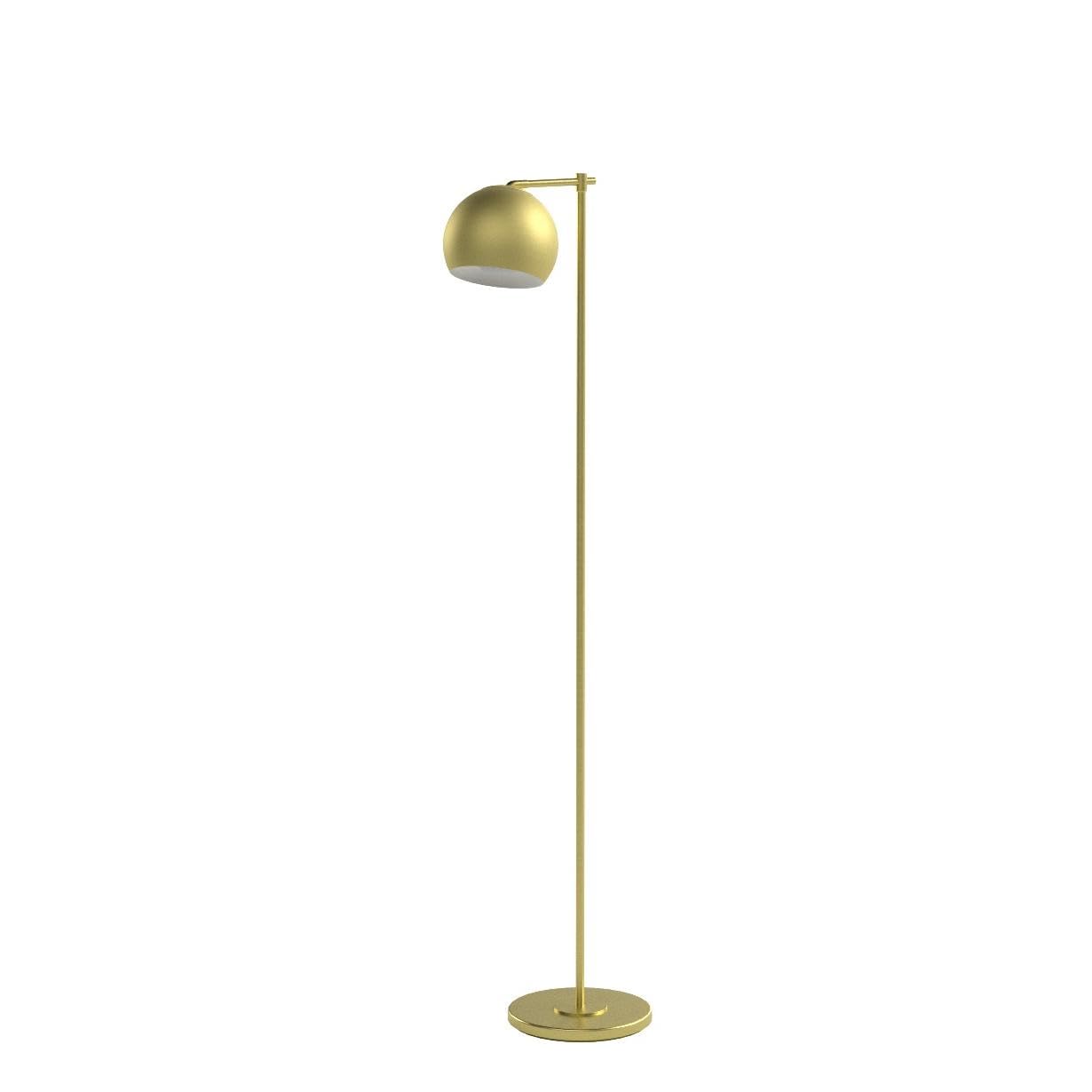 Molly Floor Lamp with Matte Black Finish and Slim Profile