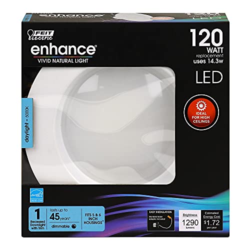 Energy Efficient LED Downlight Retrofit Kit with Adjustable Trim