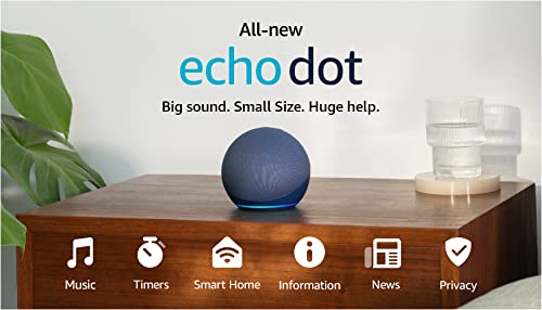 Echo Dot Smart Speaker With Rich Sound In Charcoal Plus