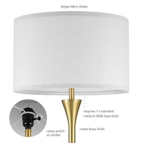 Modern 58 Inch Floor Lamp with Geometric Design