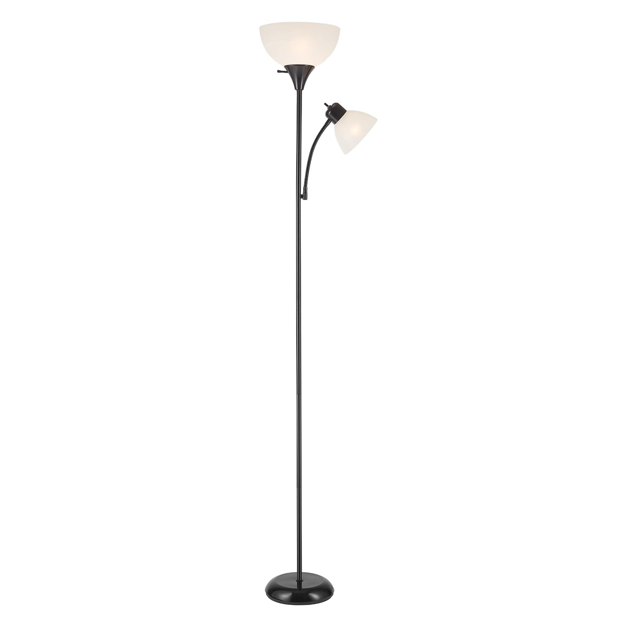 Globe Electric Delilah Floor Lamp with Adjustable Reading Light