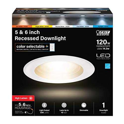 Energy Efficient LED Downlight Retrofit Kit with Adjustable Trim